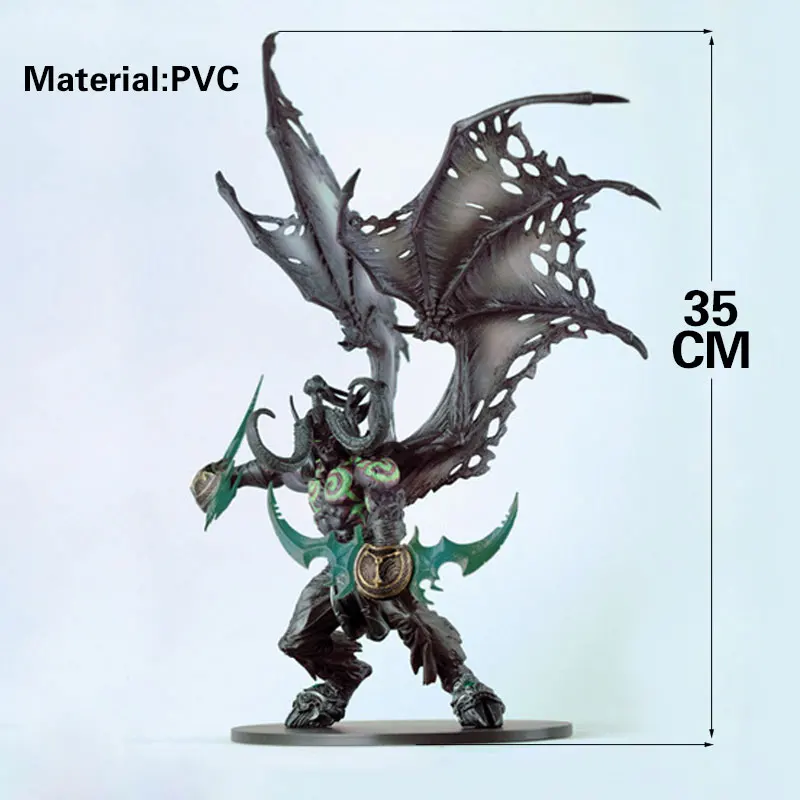 29CM Demon Form Illidan Action Figures Toys Dota 2 PVC Figures Resin Collection Model Toy Gifts Dol