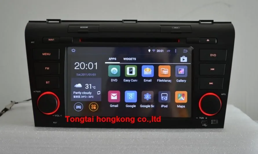 Perfect 7"Android 7.1 for MAZDA 3 2004 - 2009 car dvd,gps navigation radio 4G,Wifi,quad core,1024 x 600,support dvr,obd2,Russian,English 7
