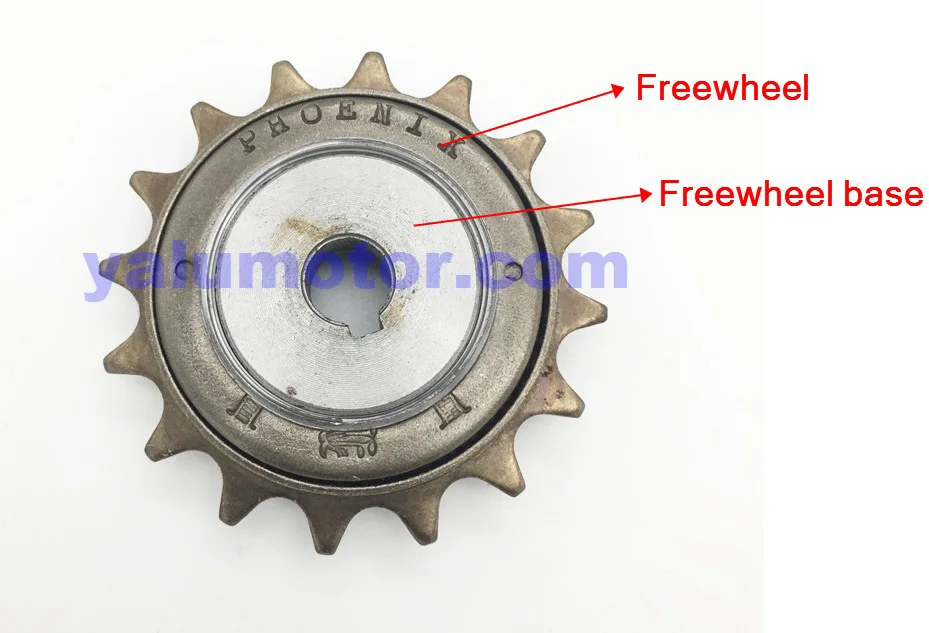 Excellent 16T Left Drive Freewheel with Freewheel base for 1/2"x"1/8" Chain and #410 Chain of Unit Motor Geared Motor MY1018 and MY1016Z 4 Excellent 16T Left Drive Freewheel with Freewheel base for 1/2"x"1/8" Chain and #410 Chain of Unit Motor Geared Motor MY1018 and MY1016Z 4