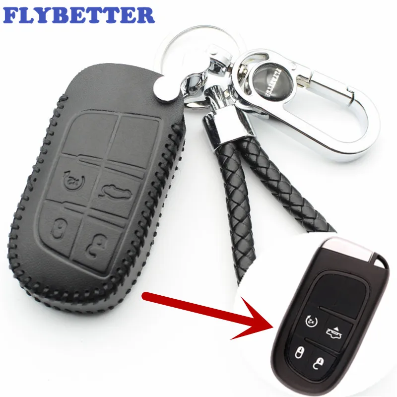 FLYBETTER Натуральная кожа Автомобильный Стайлинг 4B чехол для ключей Jeep Grand
