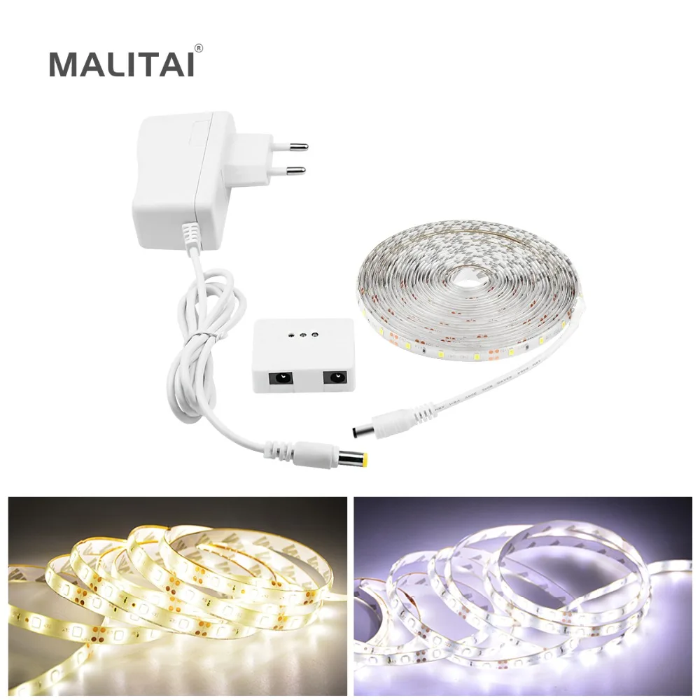 

Flexible 1M 2M 3M 4M 5M LED Strip With Dimmable Hand Sweep Sensor Switch Night light DIY Kitchen Cabinet lights Wardrobe lamps