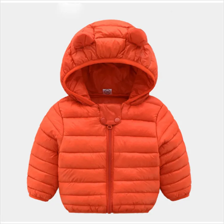 Fanfiluca Toddler Coat Black Hooded Warm Winter Coat Girls Cotton Waistcoat Infant For Baby Boy Jacket Kids Parka Outerwear004