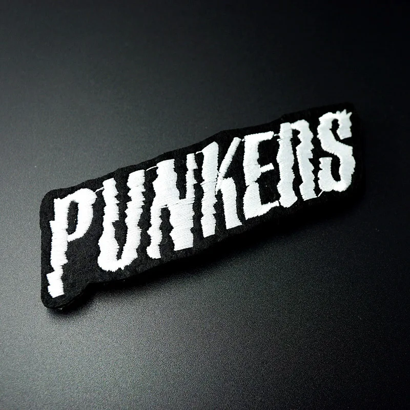 

PUNKERS Size:2.6x9.8cm DIY Cloth Patch Badge Embroidered Cute Badges Hippie Iron On Kids Cartoon Patches For Clothes Stickers