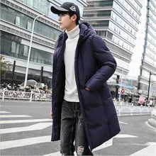 Новое поступление, уличные парки для работы, осенне-зимние мужские повседневные теплые куртки, модные однотонные Утепленные Пальто с капюшоном, большие размеры 5XL