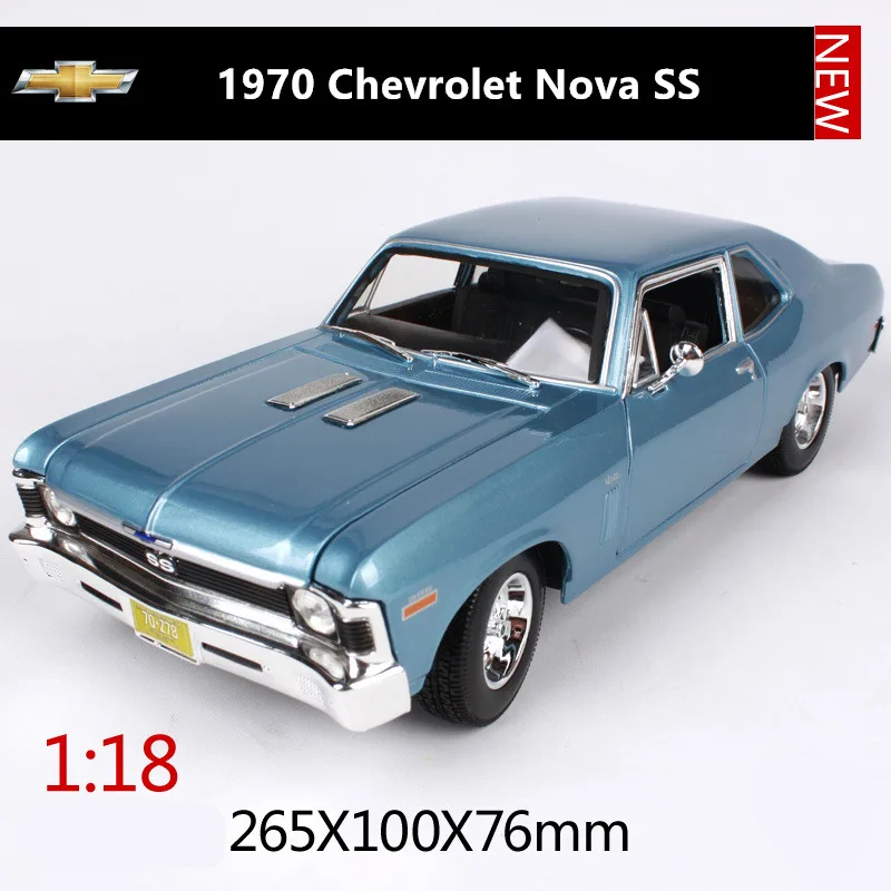 Maisto 1:18 1970 Chevrolet Nove ss Ретро мускул Автомобиль Моделирование сплава Ретро модель автомобиля классическая модель автомобиля украшение