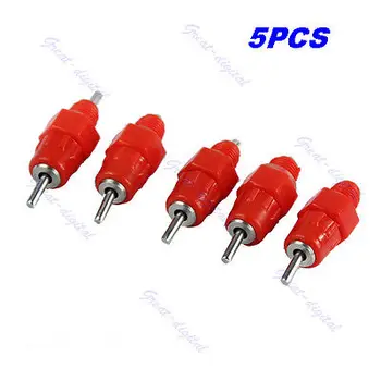 

5pcs Chicken Duck Hen Screw In Poultry Water Nipple Drinker Feeder New