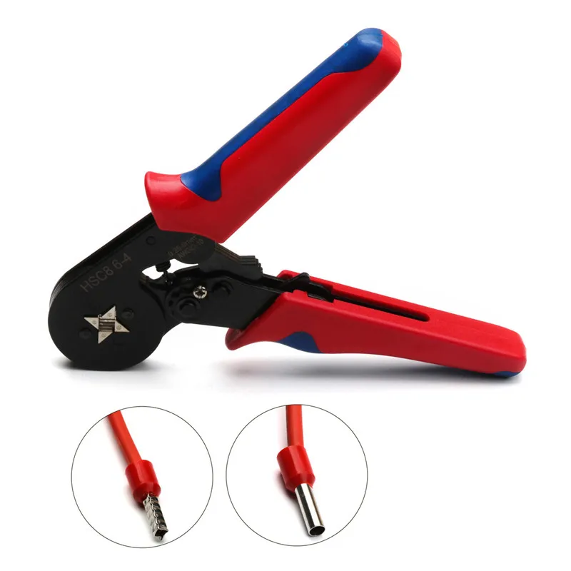 1PC HSC8 6-4 0.25-6mm2 AWG 23-10 Self-Adjustable Crimping Plier Insulated Terminals Tool for Cable Wire End Sleeves Ferrules | Инструменты