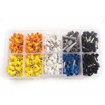 

400 pcs Crimp Terminal Tube Pre-Insulating Terminal Bootlace Ferrules Kit Set Wire Copper Crimp
