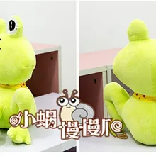 Милая мягкая плюшевая мультяшная игрушка в виде лягушек креативный бант игрушечная лягушка около 40 см зеленый