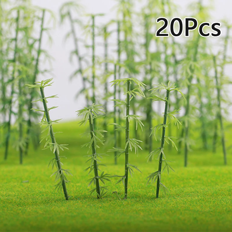 

20*Plastic Model Bamboo Trees Garden Park Buliding Architecture Landscape Layout