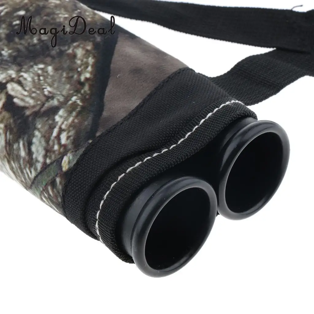 2 Tubes Archery Arrow Hip Quiver side Holder on Waist Belt Bow Hunting