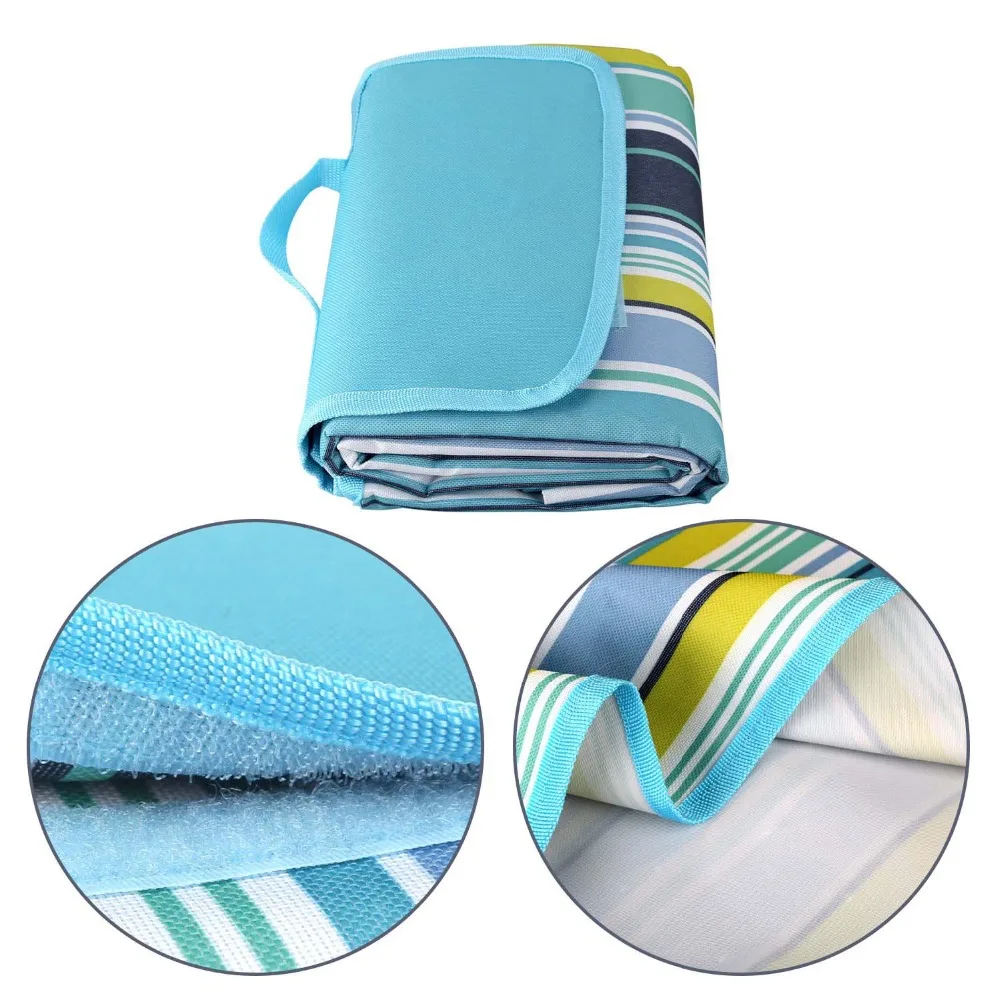 7959inch Outdoor Beach Blanket Water-Resistant Foldable Outdoor Camping Mat Multiplayer Tourist Sleeping Camping Hiking Pad Mat (1)