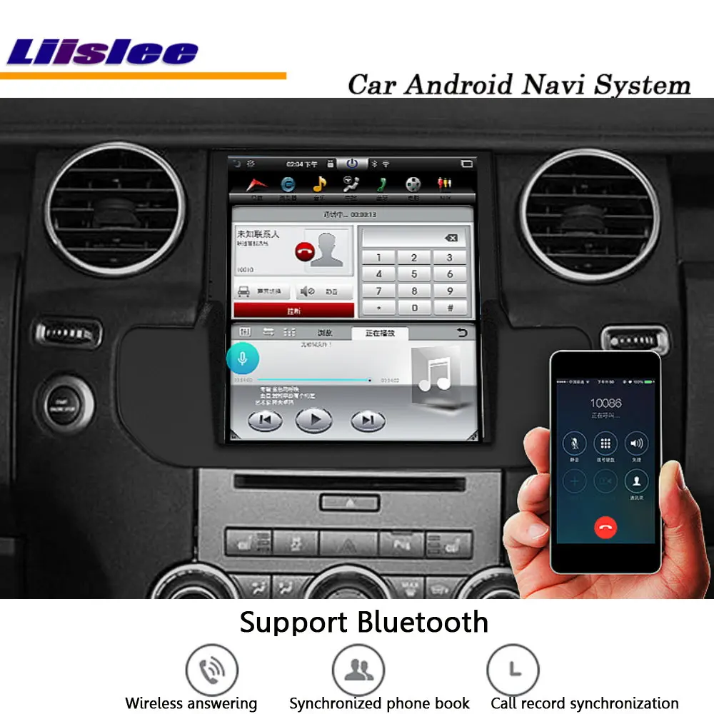 Perfect Liislee Car Android For Land For Rover Discovery 4 LR4 2009~2016 Original style Carplay GPS Nav Map Navigation System Multimedia 4