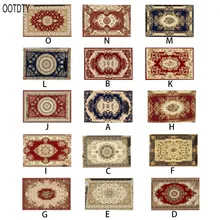 80x120 см Европейский традиционный стиль Коврики для гостиной винтажный цветочный роскошный большой ковер нескользящий прямоугольный коврик Домашний декор