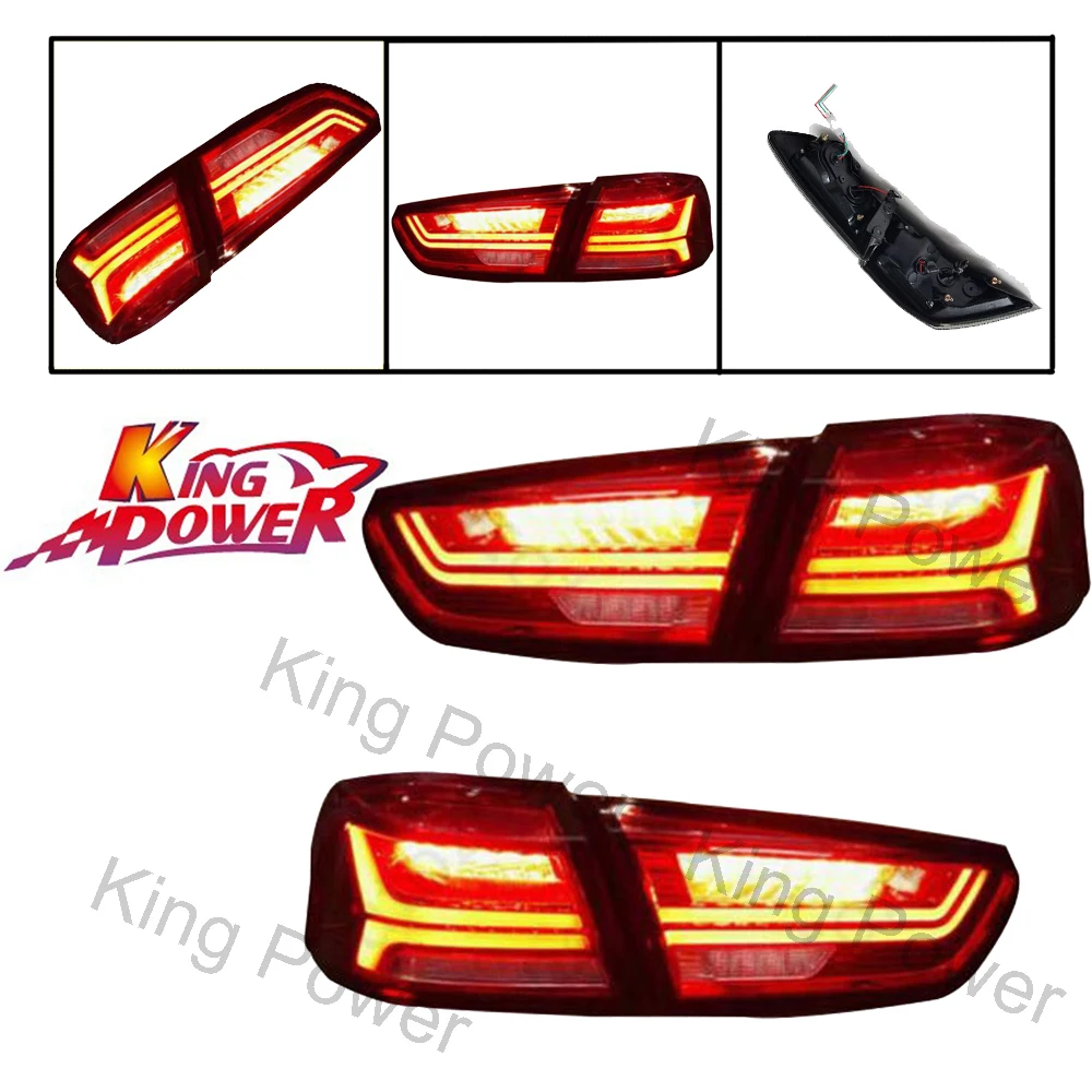 

KP- FREE SHIPPING - New LED Tail Lights For 2008-2017 Mitsubishi Lancer/Evo X LED Rear Brake Lamps