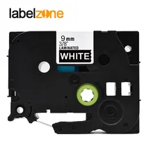 9 мм с белыми пятнами черный tze325 совместимый с Brother p-touch принтеры этикетка переключение на ноль лента ламинированная лента Tze-325 tz325 tz-325 tze tz 325