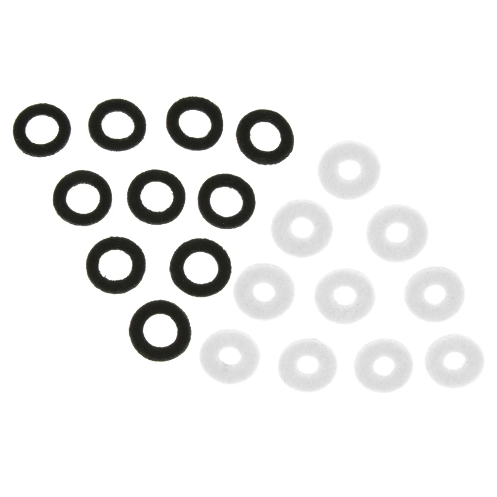 Pack of 10 Lightweight  Brass Instrument Trumpet Wool Felt Washers Pads Protectors Dia. 17mm
