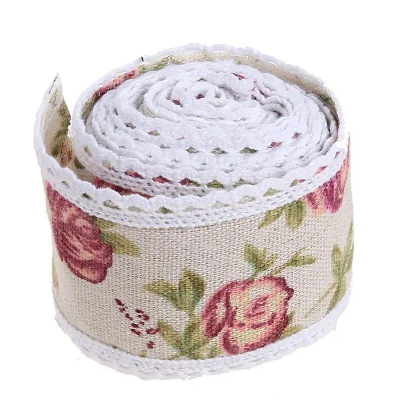 

Burlap Ribbon 1M Vintage Wedding Centerpieces Decoration Sisal Lace Trim Jute Hessian Rustic Event Party Cake Supplies