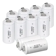 10x Anmas power NICD 1,2 V 1300mAh аккумуляторная батарея Sub C SC Ni Cd батарея NICD батареи белый-RU