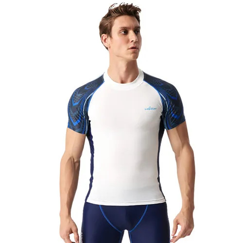 Men Rashguard Swimwear Swim Shirt Pants 