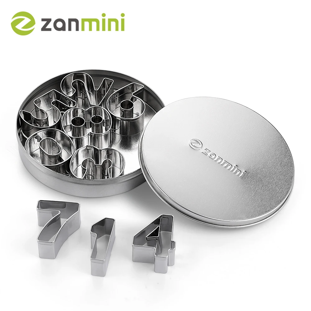 Zanmini 6PCS/Set Stainless Steel Basic Shape Cookie Cutter Set Decoration Cake Biscuit Mold Christmas DIY Baking Tools | Дом и сад