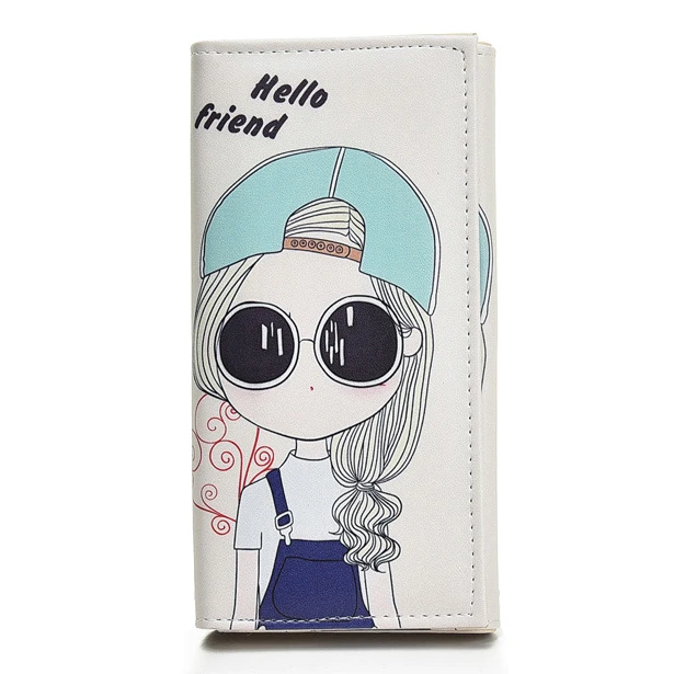 

New Women Wallets Lady Purses Handbags Moneybags Cute Girls Zippe Coin Purse Cards ID Holder Good Quality Long Wallet Burse Bags