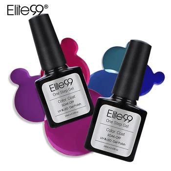 Elite99 10 ml Lange Anhaltende Einen Schritt Gel Nagellack 3 In 1 Gel Lacke Esmalte Uv Farbe Permanent keine Top Basis Gel Lack