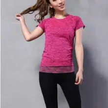 Женское выполнение прыжков с коротким рукавом Футболка для бега йоги фитнес-гимнастика с коротким рукавом абсорбирующее быстросохнущее спортивное пальто