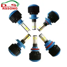 LED Car Headlight Bulb Canbus H7 100W 20000LM H1 H3 HB3 9005 HB4 9006 9012 12V Automobile headLamp Conversion Kit H4 Hi-Lo Beam