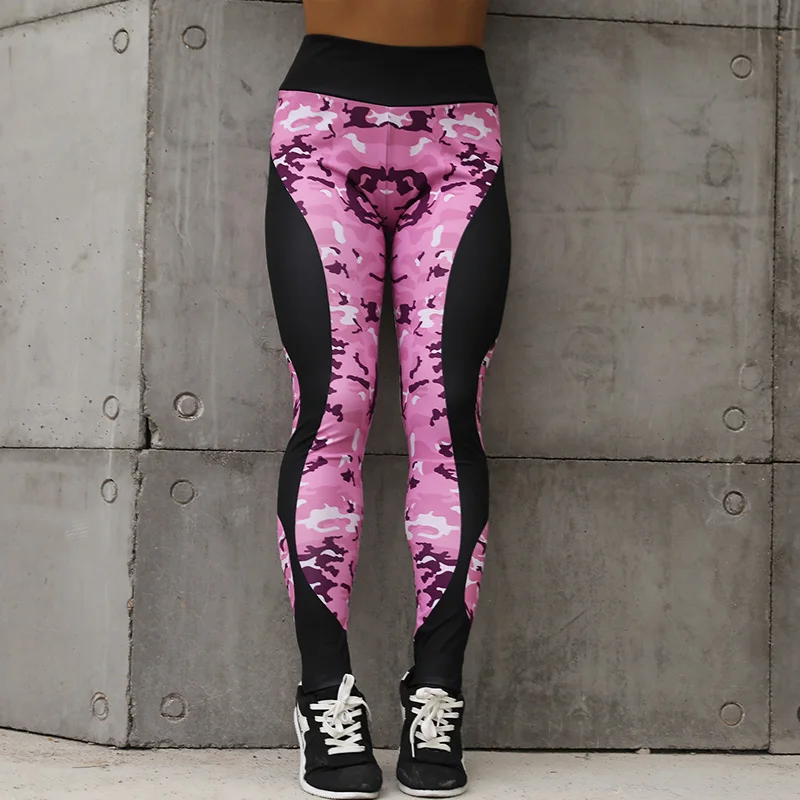 SALSPOR, камуфляжный принт, спортивные женские леггинсы для фитнеса, для бега, эластичные, тонкие, спортивные брюки, высокая талия, пуш-ап, штаны для йоги