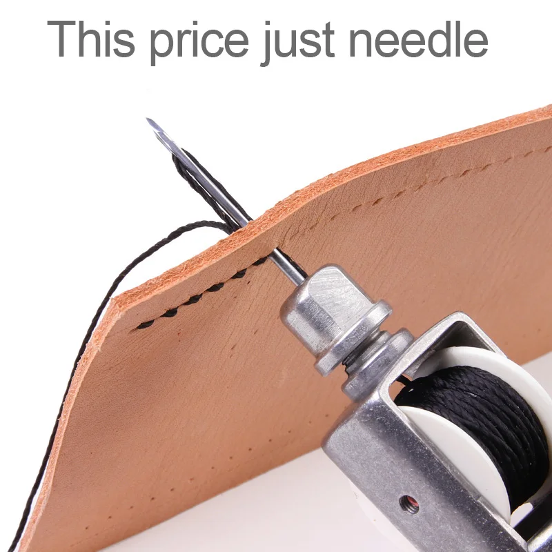 Sewing Awl Kit Spare Needle Straight Short Curved Needles for Hand Machine Accessories Leather Crafts #4/5/8/S|Швейные инструменты
