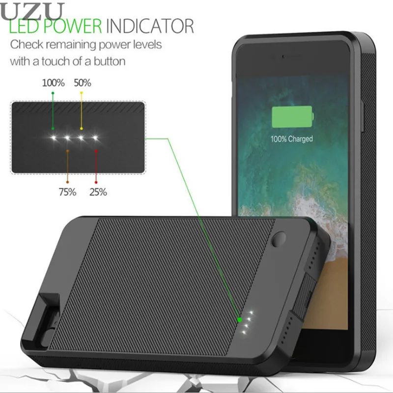 

ultra thin wireless charger case for iphone 7 8 external portable soft silicone frame charging cover for iphone 7 8 luxury