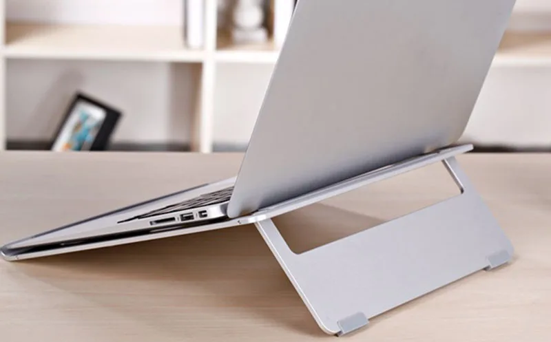 Лидер продаж Алюминий сплав Тетрадь охлаждающая подставка Портативный складной регулируемая подставка ноутбук высокое качество ноутбук