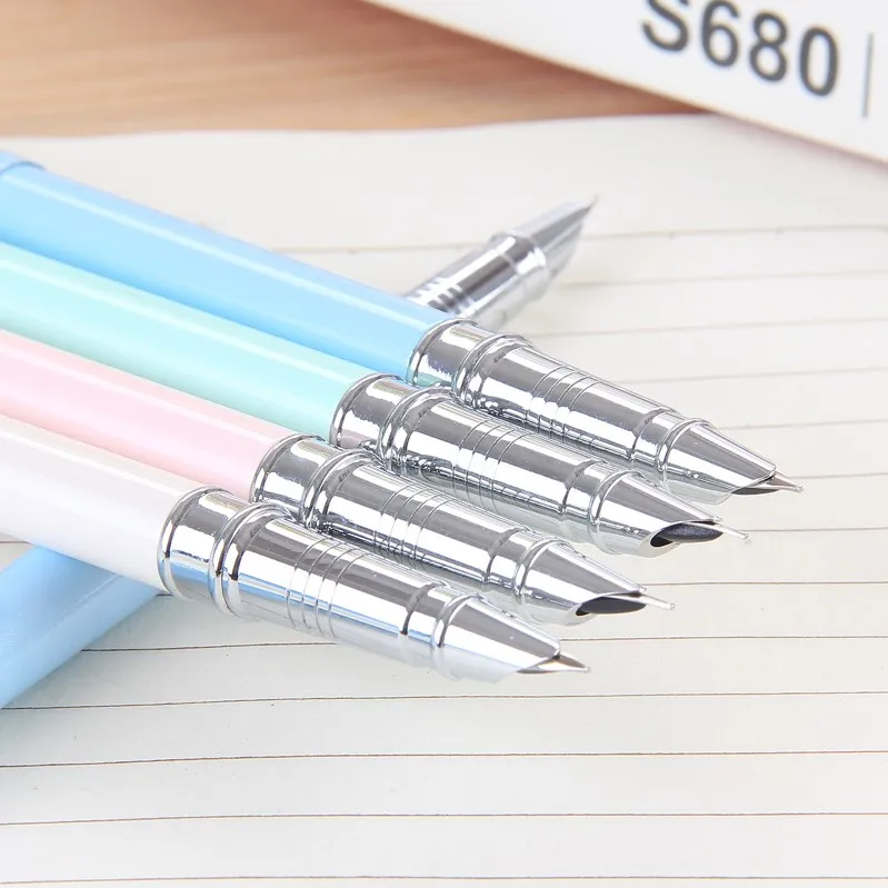 Ручка перьевая из нержавеющей стали 0 38 мм 1 шт./лот|fountain pen kit|pen insertpen door |