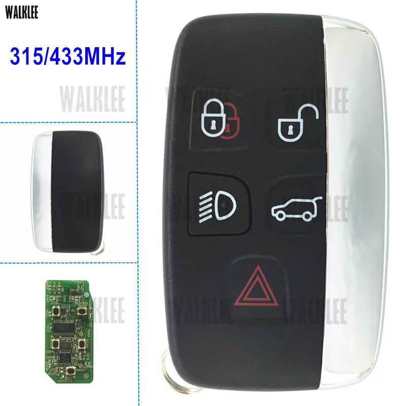 

WALKLEE Smart Key 315MHz / 434MHz Suit for Land Rover Discovery 4 / Freelander for Range Rover Sport / Evoque Car Remote
