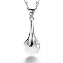 100% 925 sterling silver natural opal ladies`pendant necklaces short water-wave chain women jewelry female gift drop shipping round beads ball opal pendant necklace 925 sterling silver chain necklaces natural stone opal collares women jewelry bijoux gift