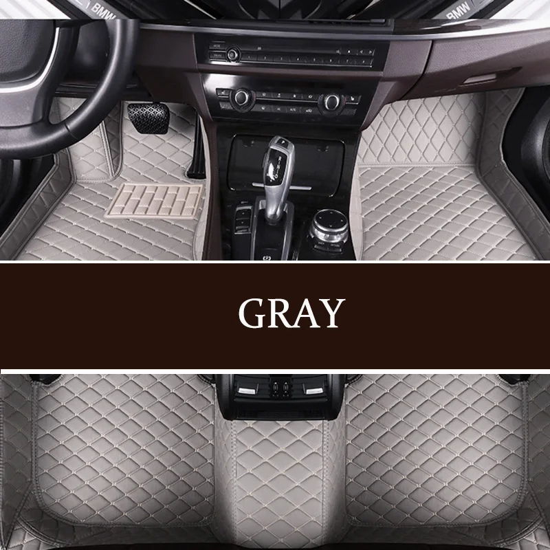 Индивидуальный автомобильный коврик для MINI Cooper R50 R52 R53 R56 R57 R58 F55 F56 F57 Countryman R60 F60 автомобильные аксессуары Стайлинг Автомобильный Ковер - Название цвета: gray