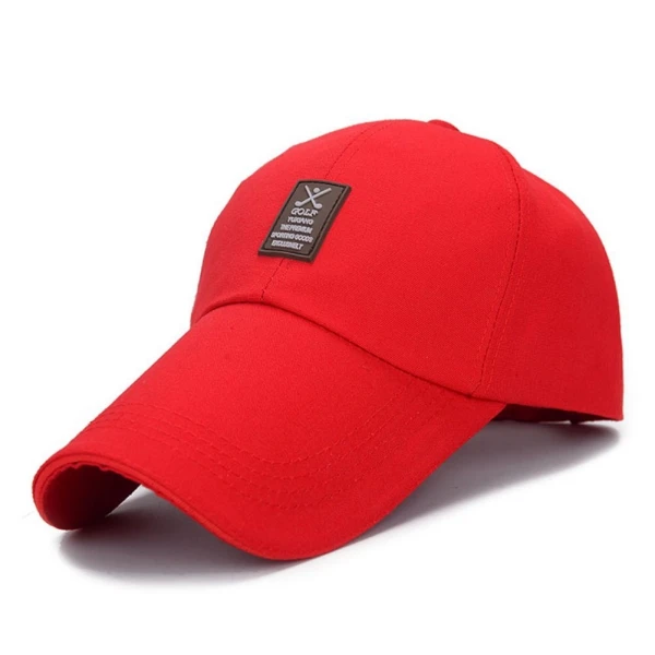 Унисекс для мужчин женщин Спорт на открытом воздухе Упражнение Бейсбол кепки гольф шляпа Регулируемый 1 шт - Цвет: Красный