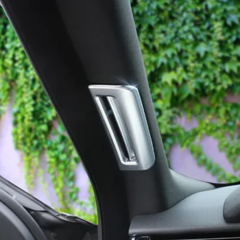 

YAQUICKA 2Pcs/set Car Interior A Pillar AC Outlet Vent Frame Trim Cover Mouldings For Land Rover Range Rover Velar 2017 2018