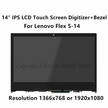 

FTDLCD 14" IPS LED LCD Touch Screen Digitizer+Bezel Assembly NT140WHM-N44 B140HAN04.2 For Lenovo Flex 5-14 5-1470 80XA 81C9