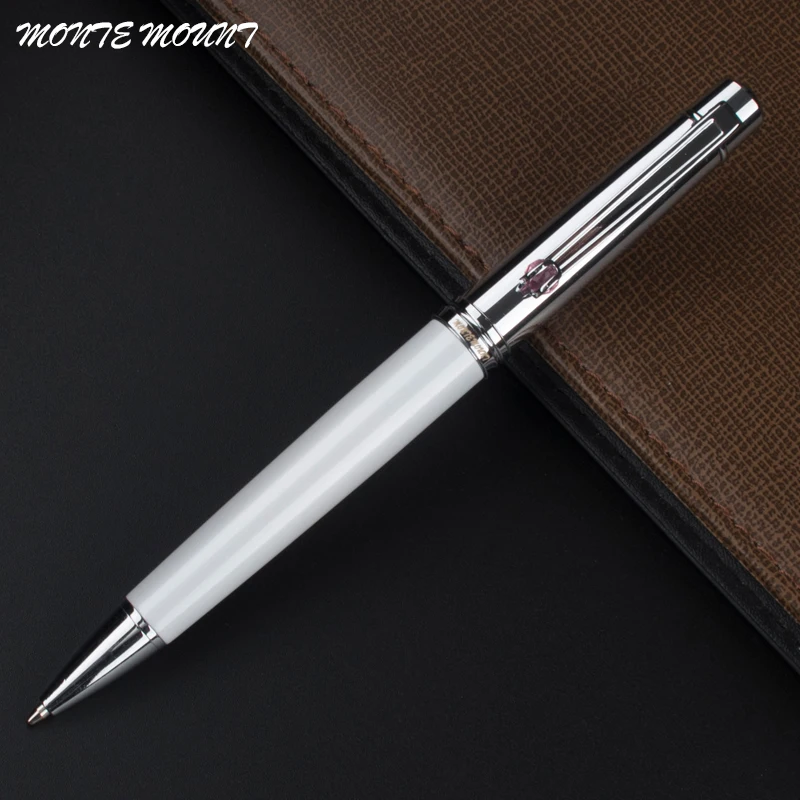 Buy MONTE MOUNT White Ballpoint Pen gem Pen silver clip Business Executive Fast