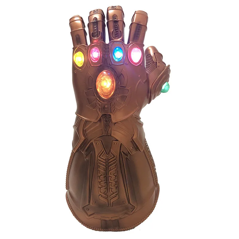 

LED Light Thanos Infinity Gauntlet Avengers Infinity War Cosplay LED Gloves PVC Action Figure Model Toys Gift Halloween Props