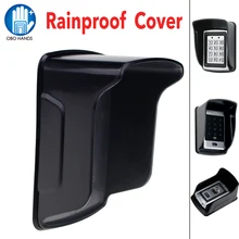 Capa protetora impermeável para controle de acesso, capa preta à prova de chuva para controle de acesso rfid autônomo