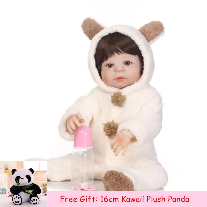 

56cm Simulation Baby Rebirth Doll Full Silicone Water Toy Swimming Companion Realistic Babies Reborn Silicone Dolls for Children