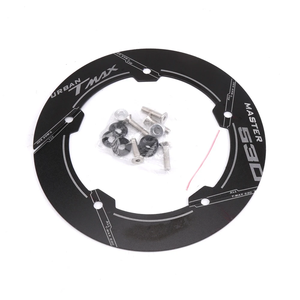 SMOK Motorcycle CNC Aluminum Alloy Accessories Transmission Belt Pully Cover For Yamaha TMAX 530 T MAX 530 2017 2018 (11)