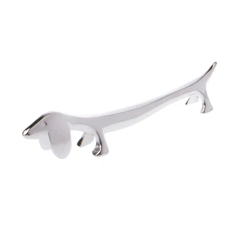 

Lovely Little Dog Chopsticks Holder Rest Metal Craft Stainless Steel Decoration