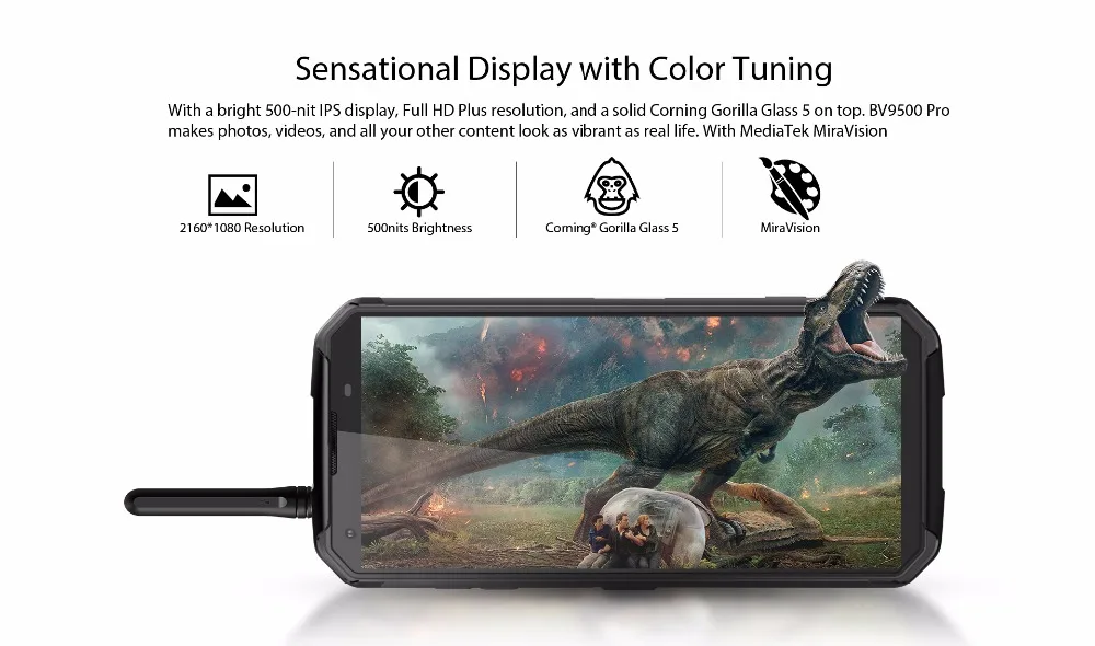 Blackview BV9500 Pro Waterproof Walkie Talkie Smartphone 6GB RAM 128GB ROM Octa Core 5.7\