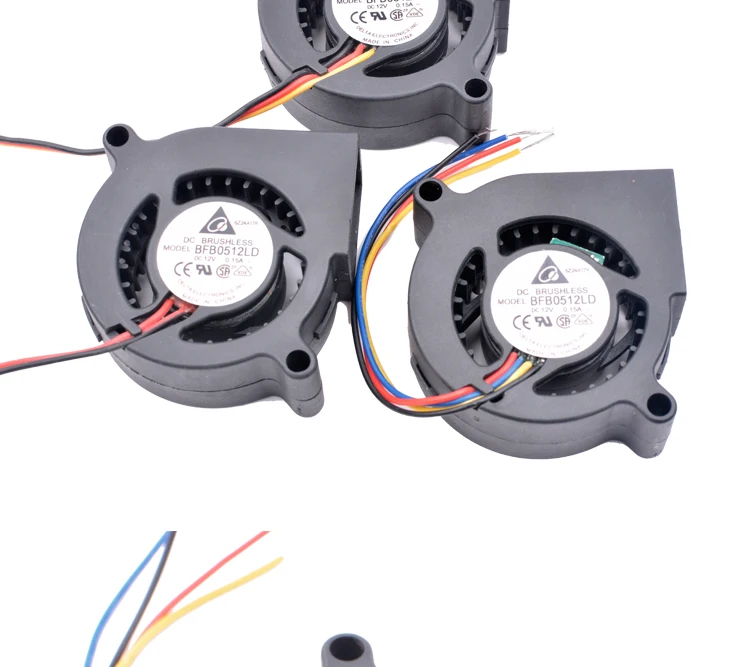 5cm, 5020, 50x50x20mm, 12V, 0.15A, 2 Linhas, 3 Linhas, 4 Linhas, PWM