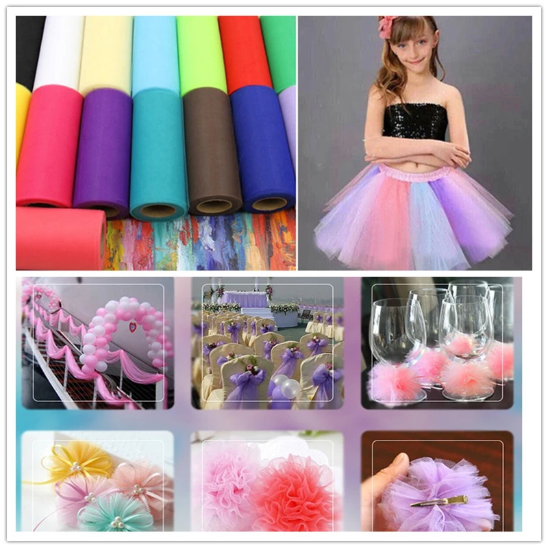 25Yard 15cm Tulle Roll Wedding Decoration Roll Fabric Spool Craft Tulle Fabric Tutu Dress DIY Organza Baby Shower Party Supplies-in Party DIY Decorations from Home & Garden on Aliexpress.com | Alibaba Group