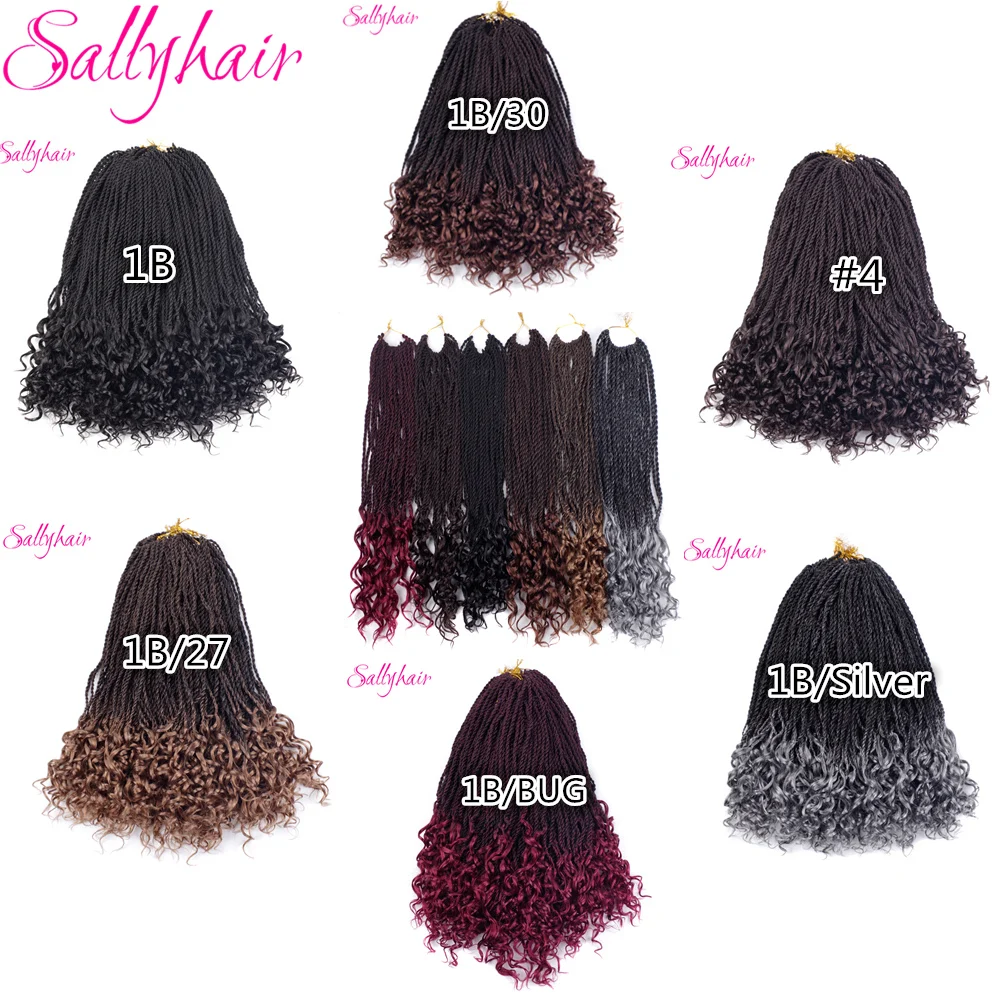 Senegal Twist Braids Extensions Ombre Braiding Hair Crochet Braids Mixed Color (41)__
